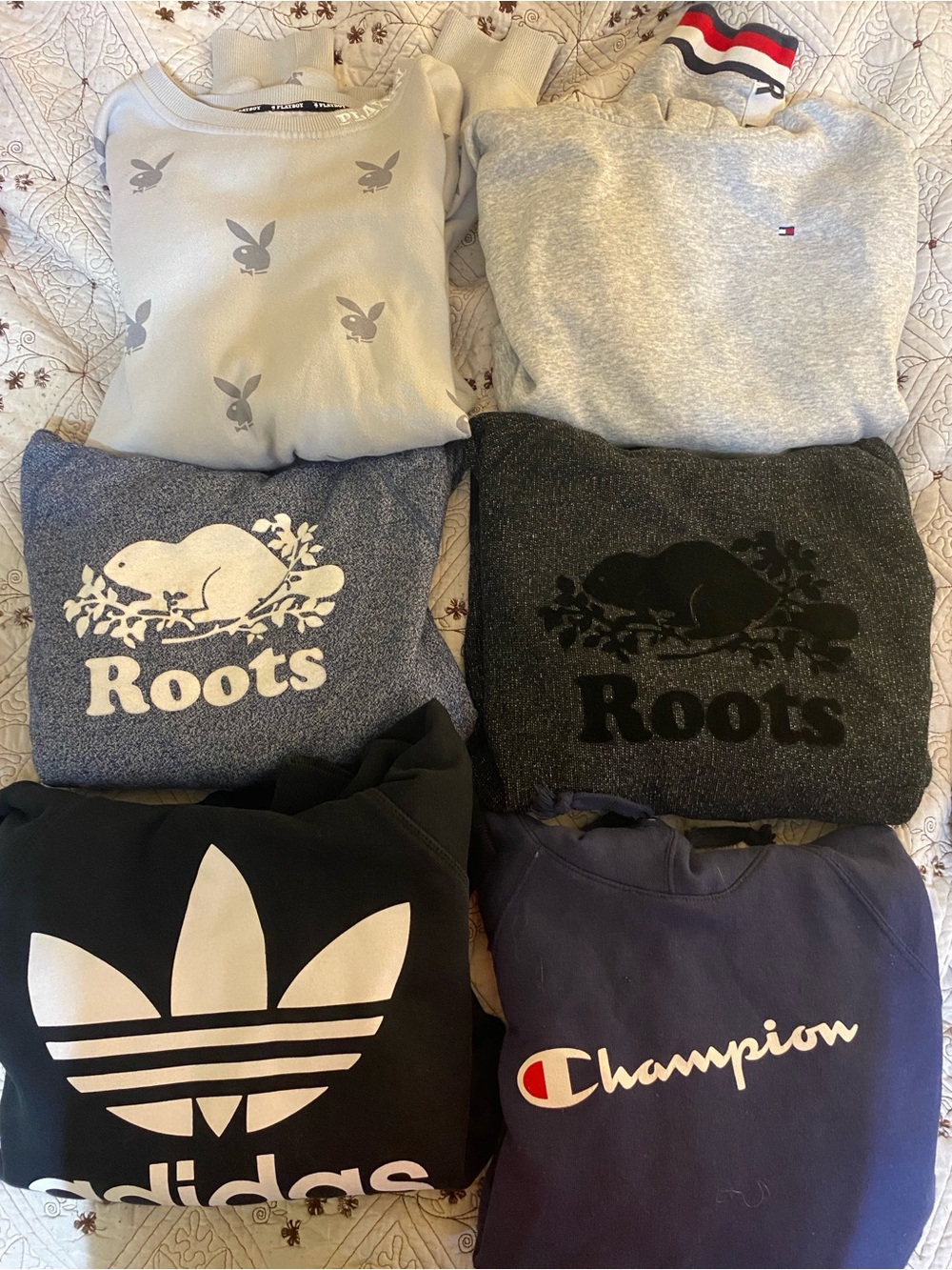 $15.00 EACH - BRAND NAME SWEATERS & HOODIES